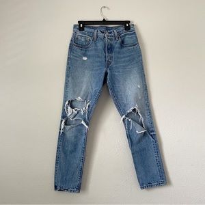 Levi 501s women skinny jeans